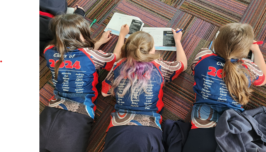 Girls at Calwell Primary School participate in the Fearless Women 'Let's Talk' program